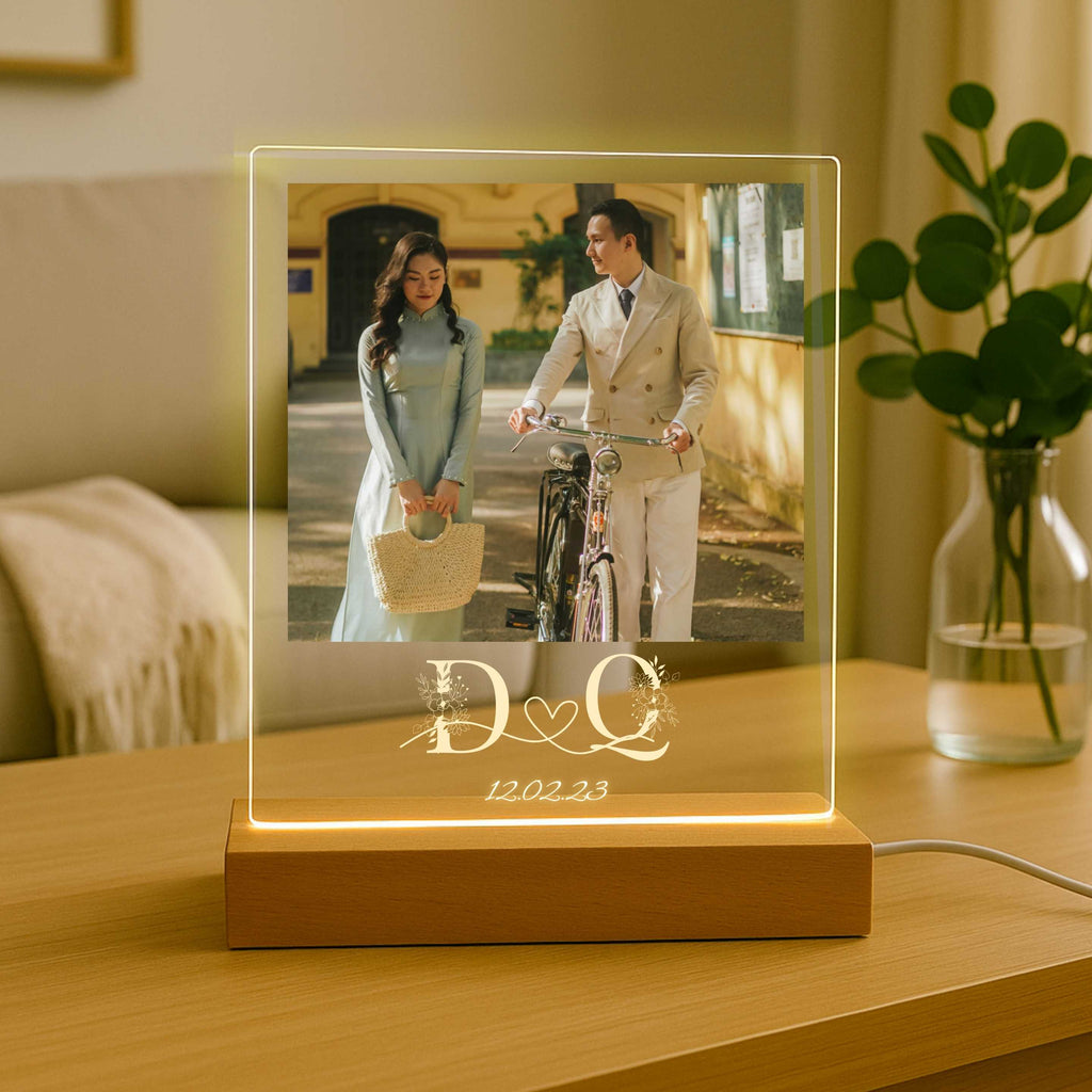Đèn LED Acrylic Quà Tặng Sinh Nhật, Ngày Kỷ Niệm, Đám Cưới - Thiết kế Đèn Ngủ Kiến Tạo không Gian Riêng