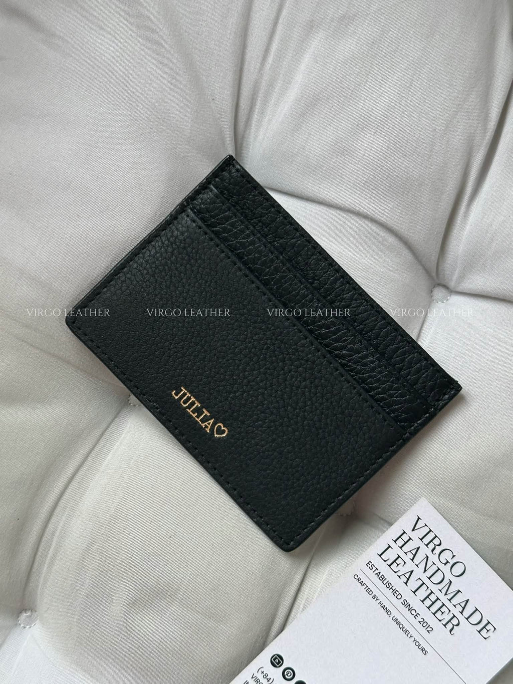 Personalized Leather Cardholder Wallet