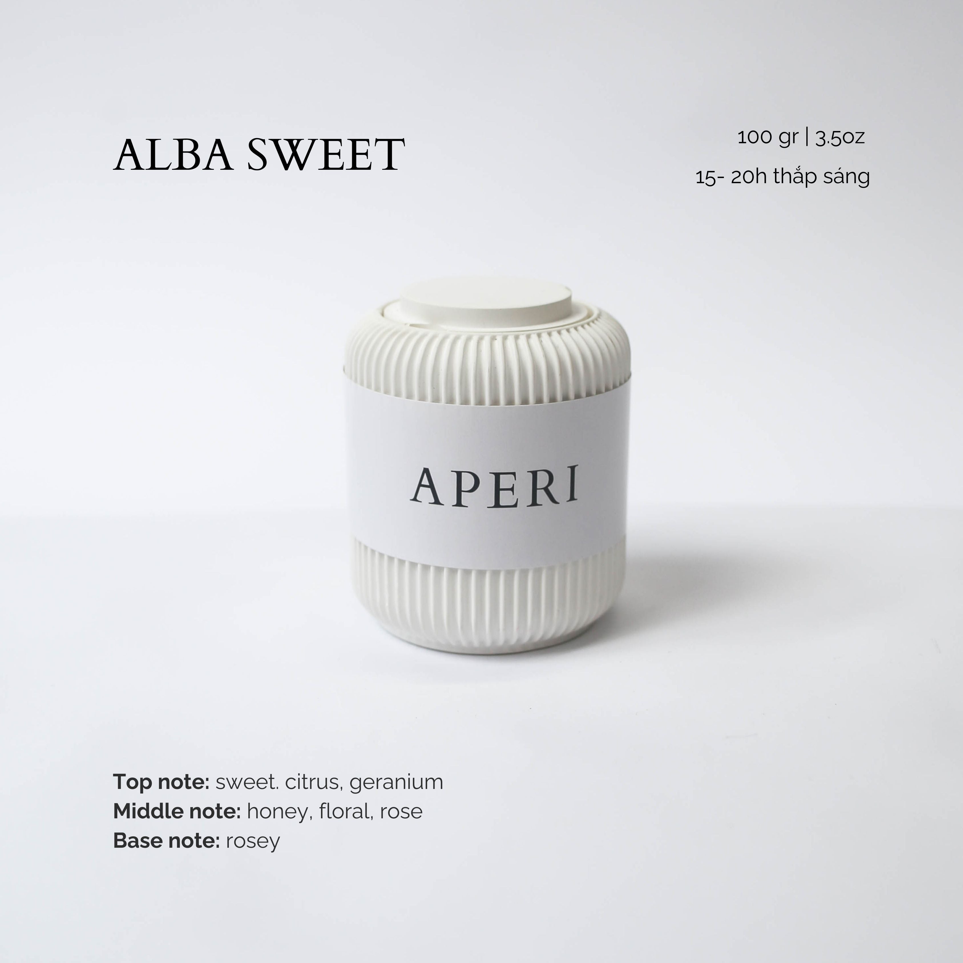 Hũ nến Alba Sweet