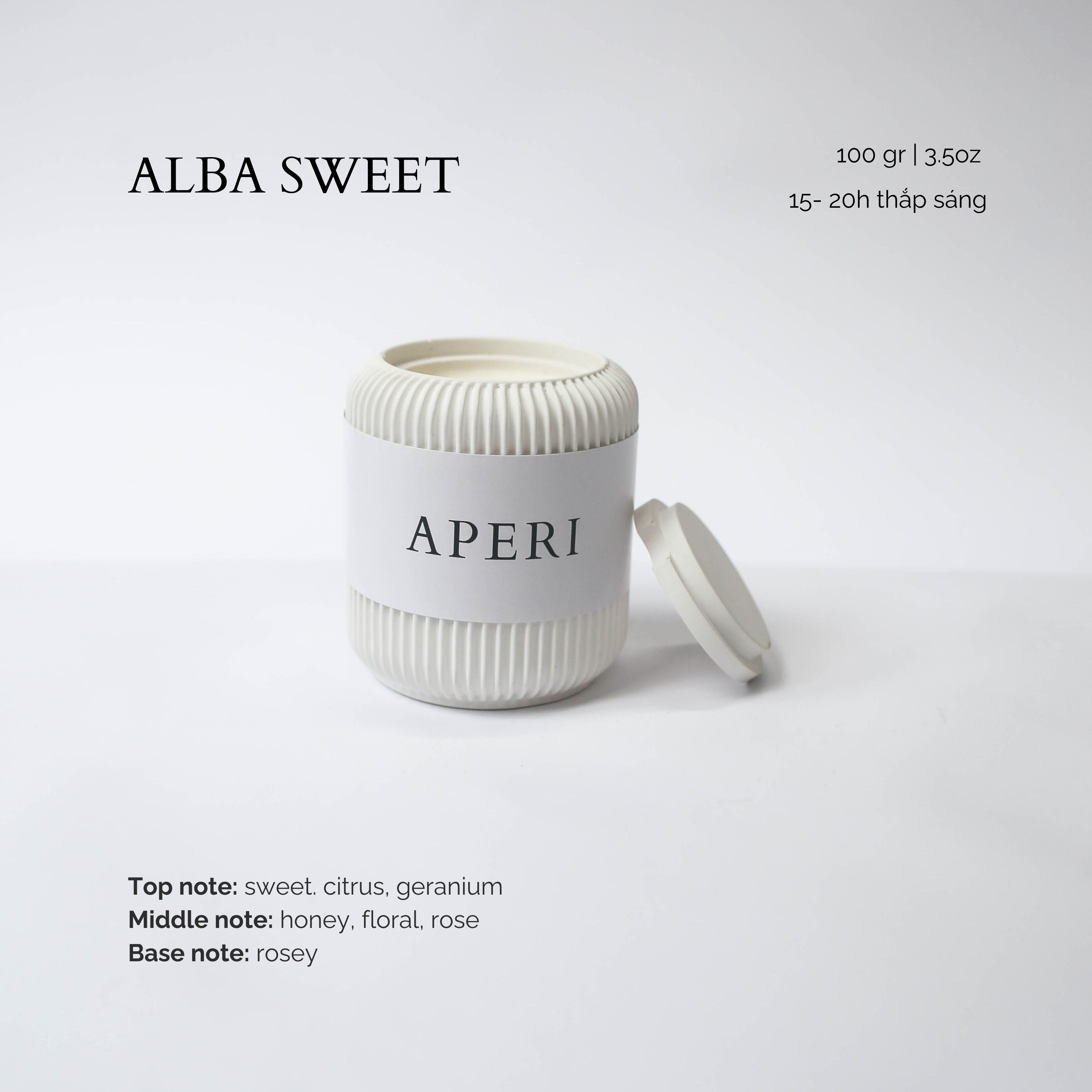 Hũ nến Alba Sweet