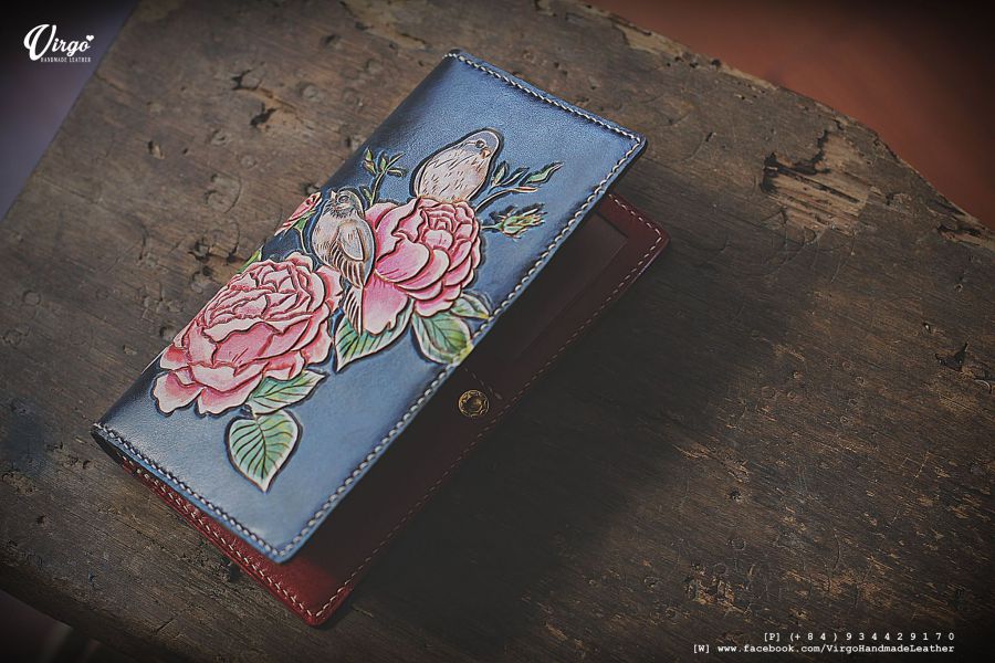 Camellia Long Wallet