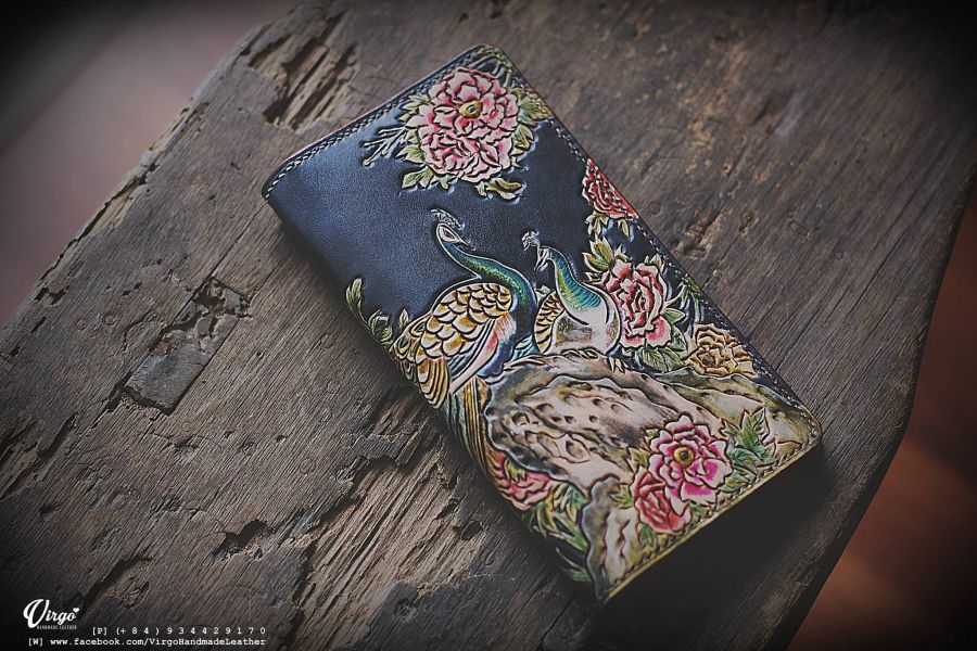 Peacock Long Wallet