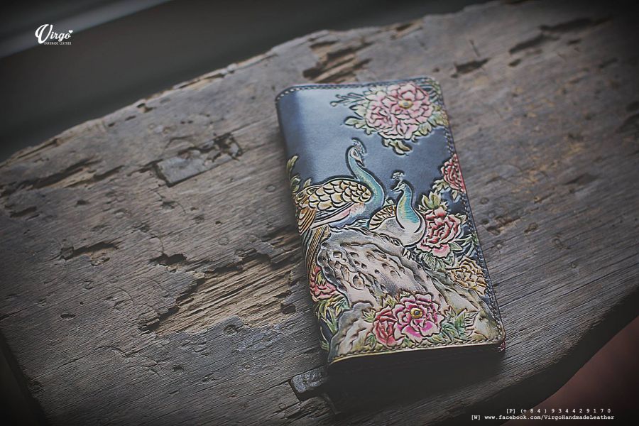 Peacock Long Wallet