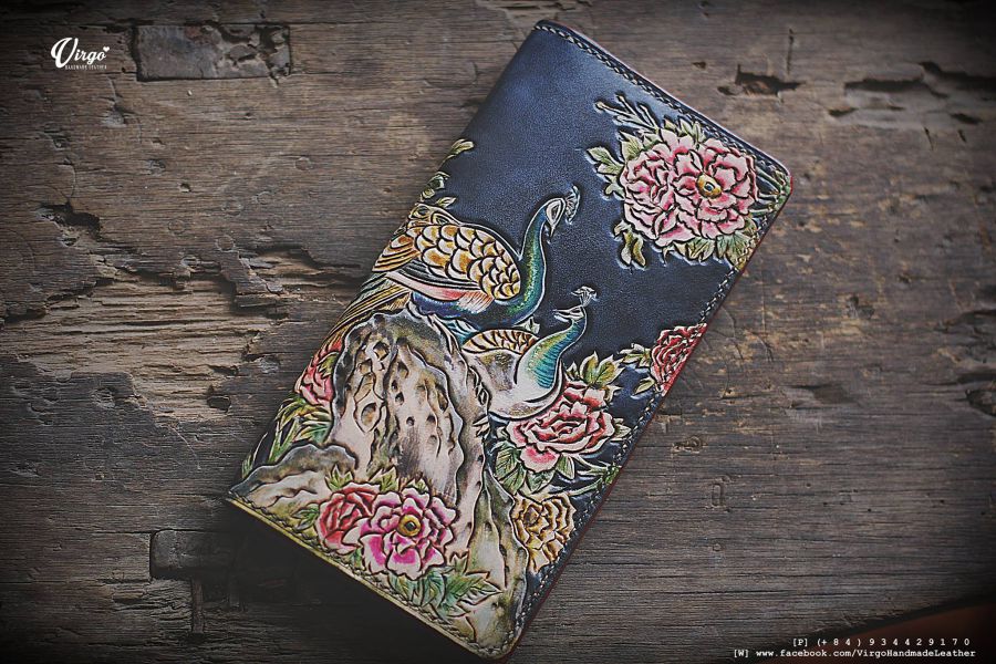 Peacock Long Wallet