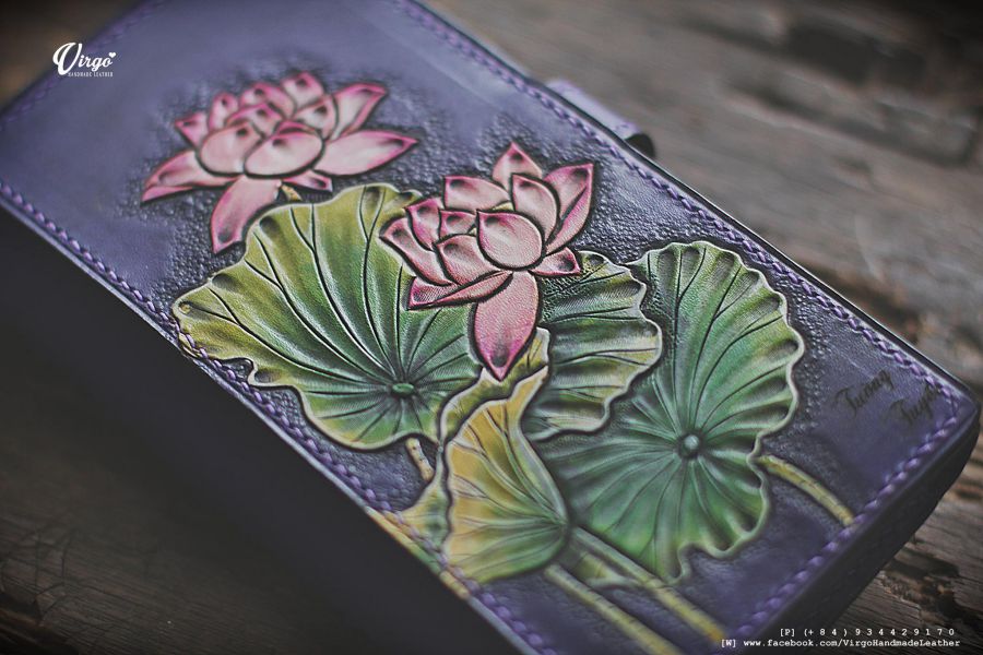Pink Lotus Women Long Wallet 3