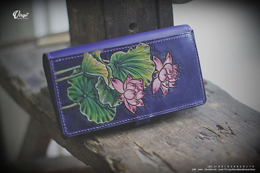 Pink Lotus Women Long Wallet 3