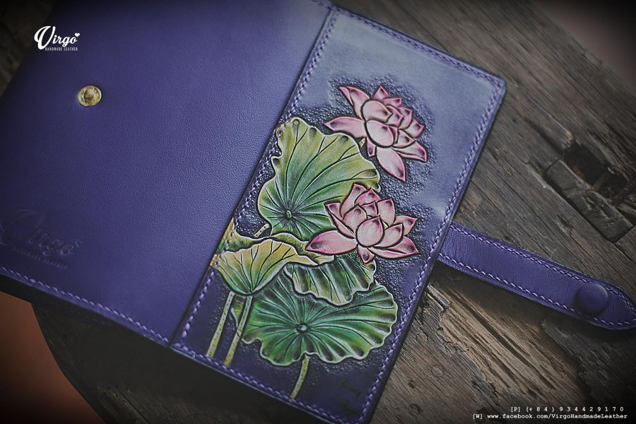 Pink Lotus Women Long Wallet 3
