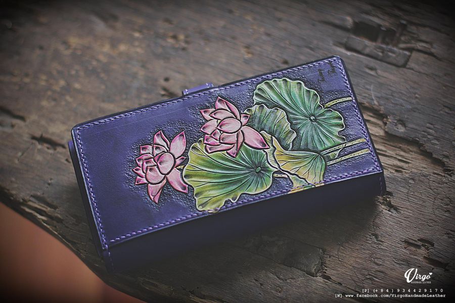 Pink Lotus Women Long Wallet 3