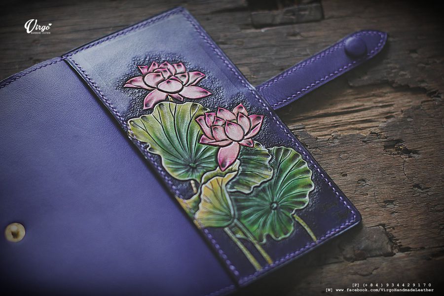 Pink Lotus Women Long Wallet 3