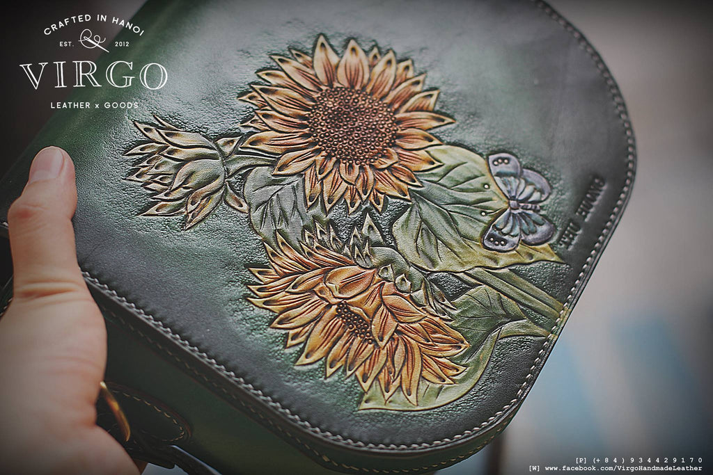 Half moon Sunflower Crossbody Bag