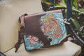 Lucky Koi Fish Lotus Rectangle Crossbody Bag