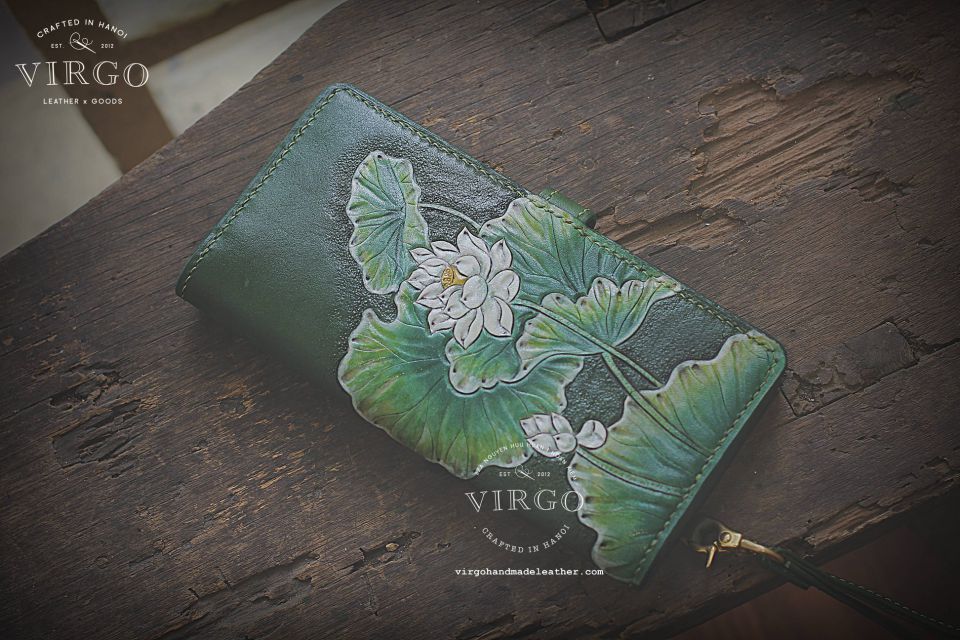 Lotus Wallet with Detachable Strap