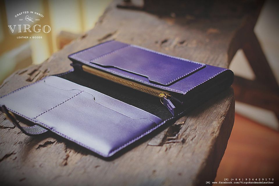 Pink Lotus Long Wallet