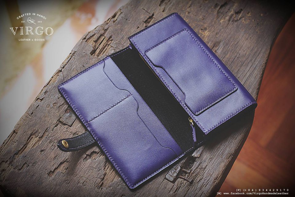 Pink Lotus Long Wallet