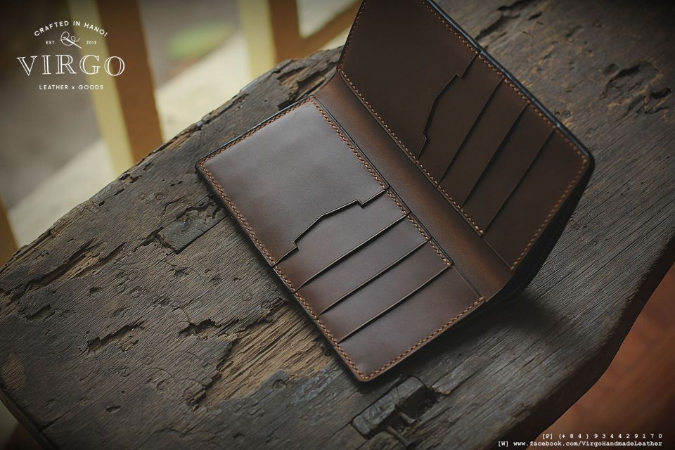 Koi Fish Long Men Carving Wallet
