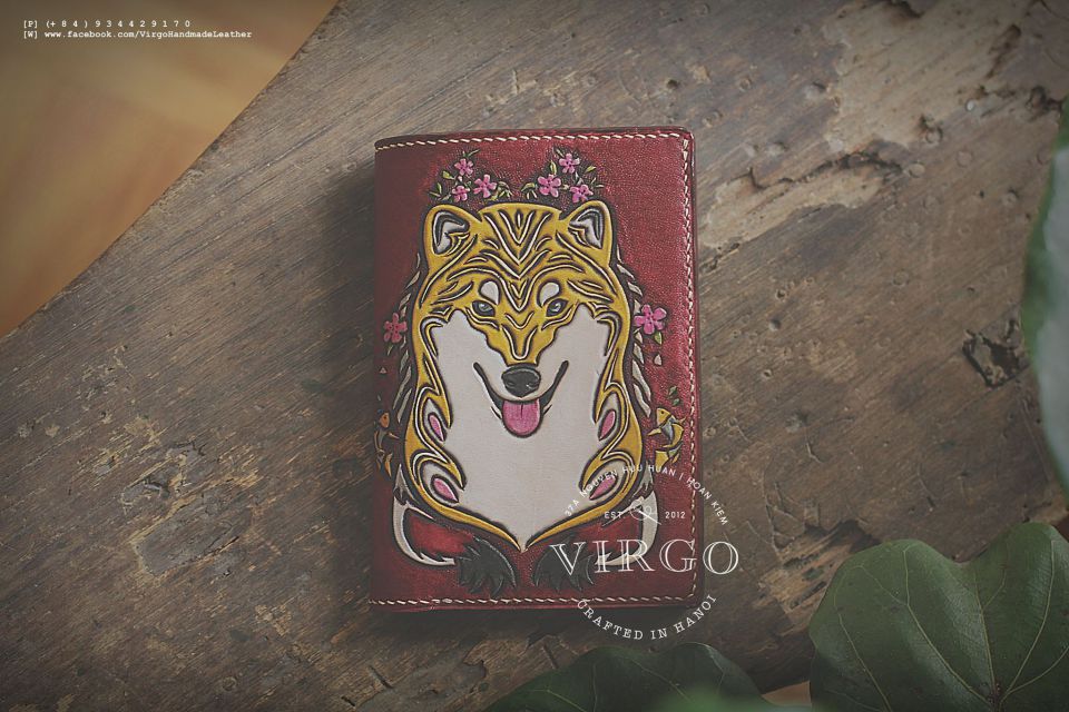 Shiba Inu Men Carving Wallet