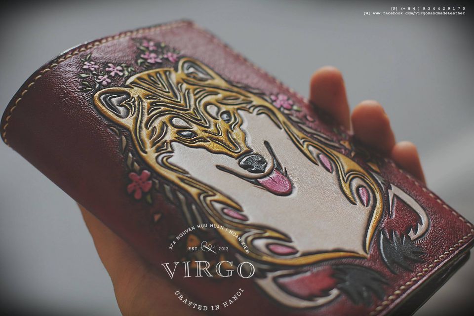 Shiba Inu Men Carving Wallet