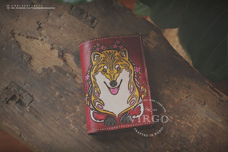 Shiba Inu Men Carving Wallet