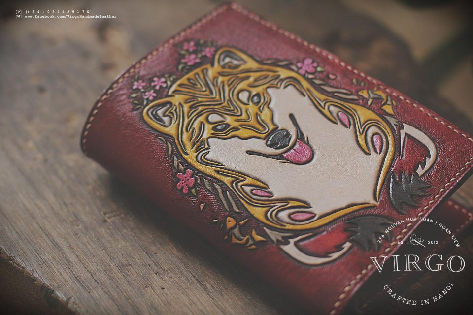 Shiba Inu Men Carving Wallet