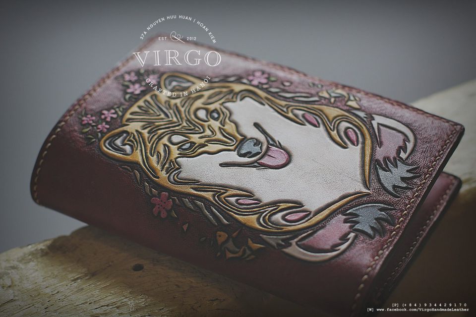 Shiba Inu Men Carving Wallet