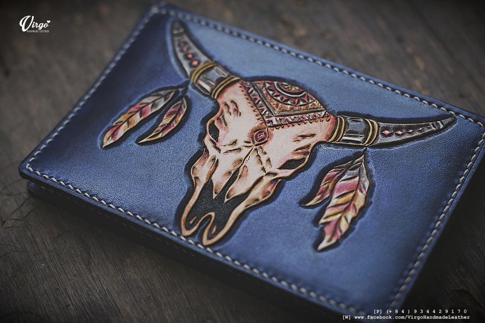 Buffalo Skull Passport Cover