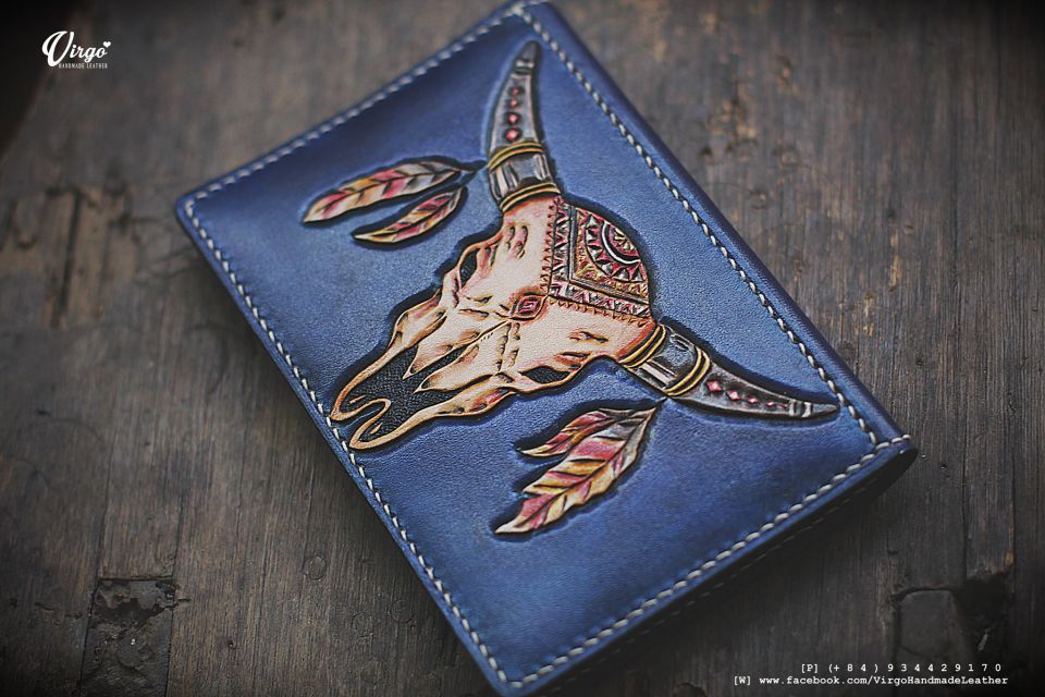 Buffalo Skull Passport Cover