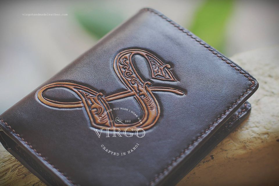 Letter S Men Carving Wallet