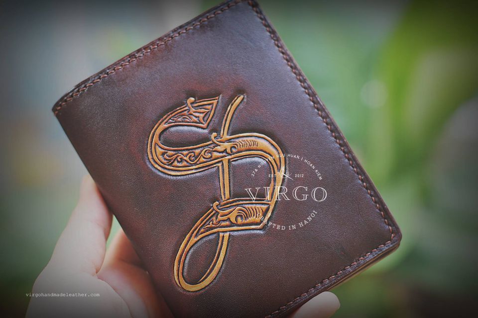 Letter S Men Carving Wallet