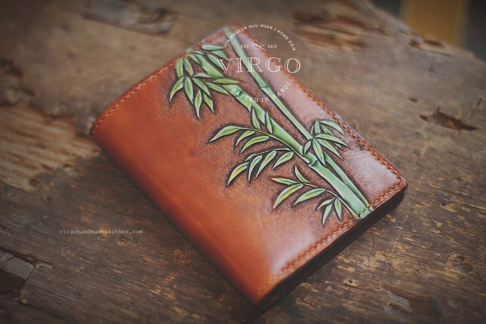 Bamboo Men Carving Wallet