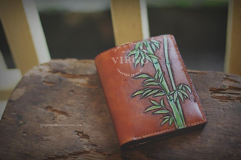 Bamboo Men Carving Wallet