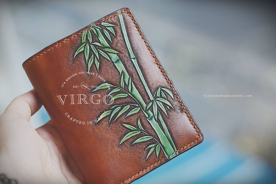 Bamboo Men Carving Wallet