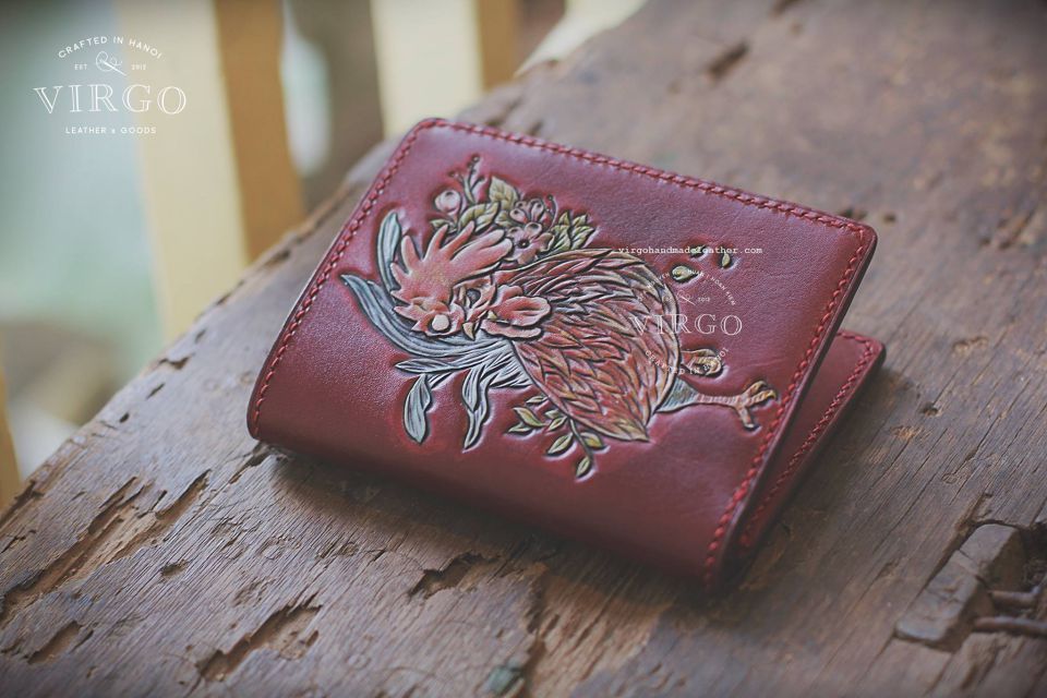 Rooster Men Carving Wallet