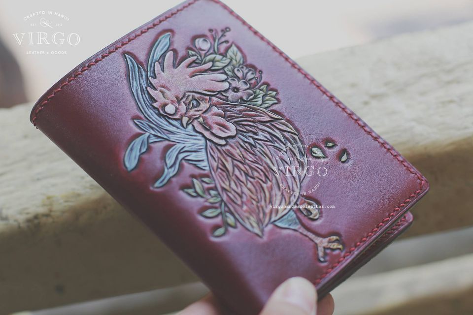 Rooster Men Carving Wallet