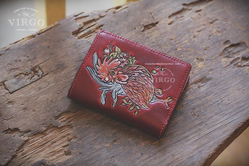 Rooster Men Carving Wallet