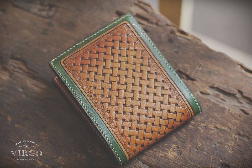 Cross Braided Men Carving Wallet 2