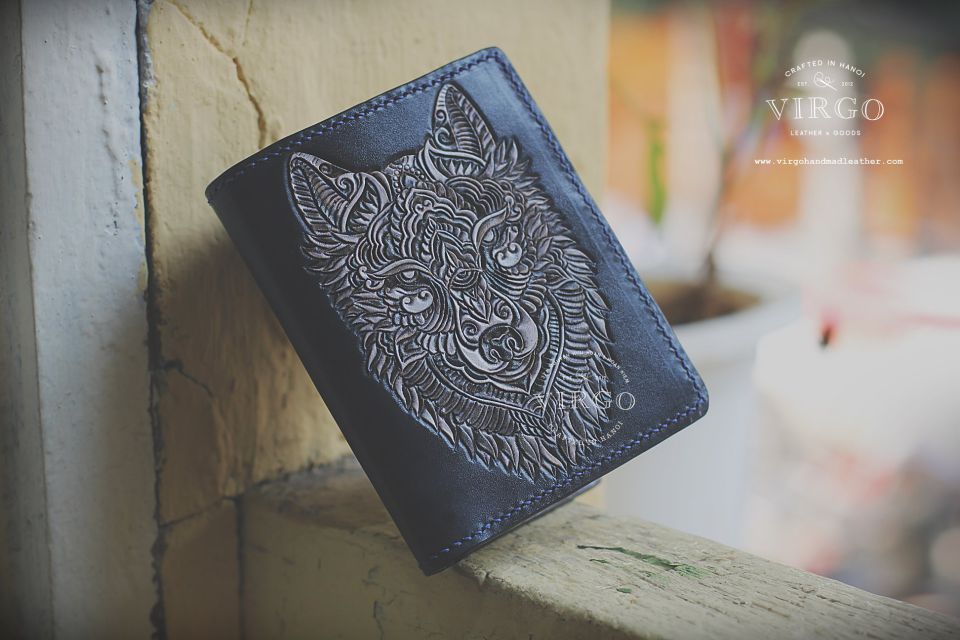 Wolf Men Carving Wallet