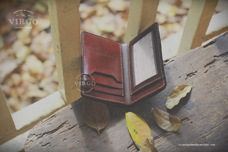 Letter P Men Carving Wallet