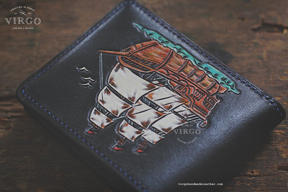 Boat Men Carving Wallet