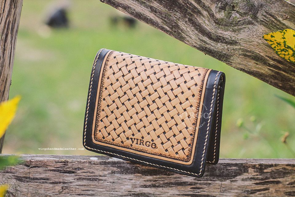 Navy Cross Men Carving Wallet