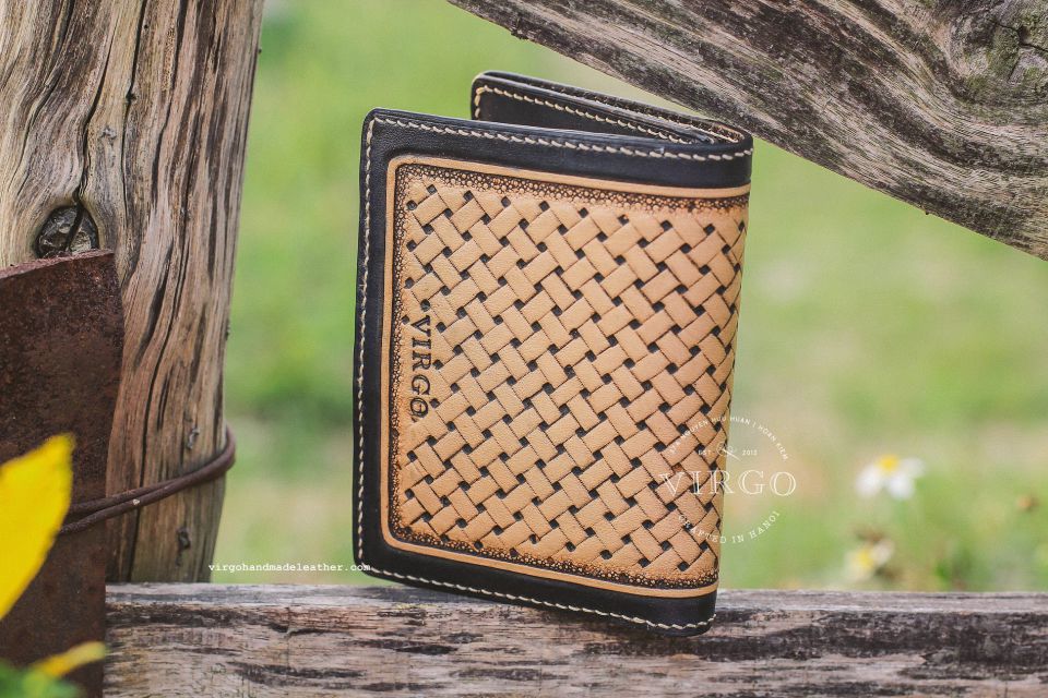 Navy Cross Men Carving Wallet