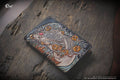 Koi Fish and Coin Men Carving Wallet