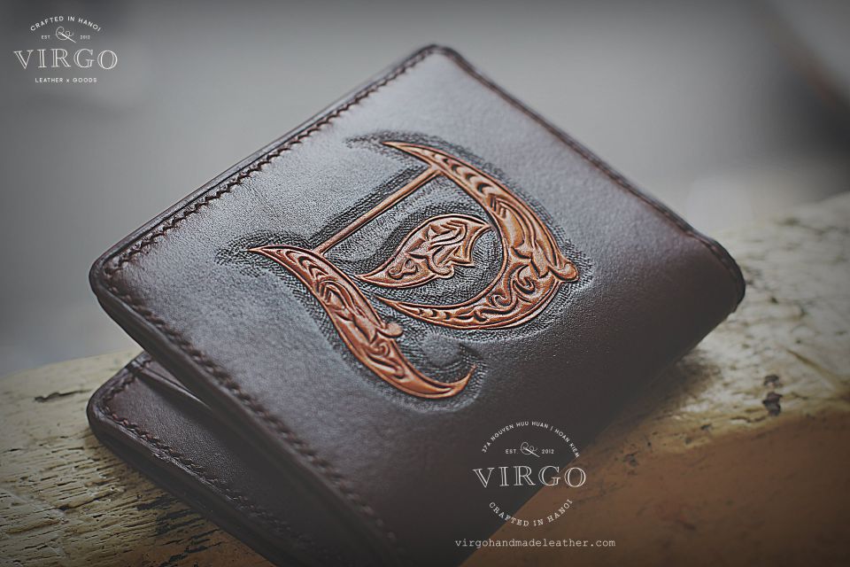 Letter T Men Carving Wallet