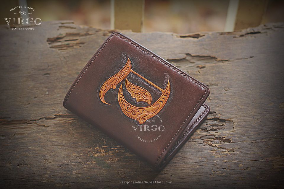 Letter T Men Carving Wallet