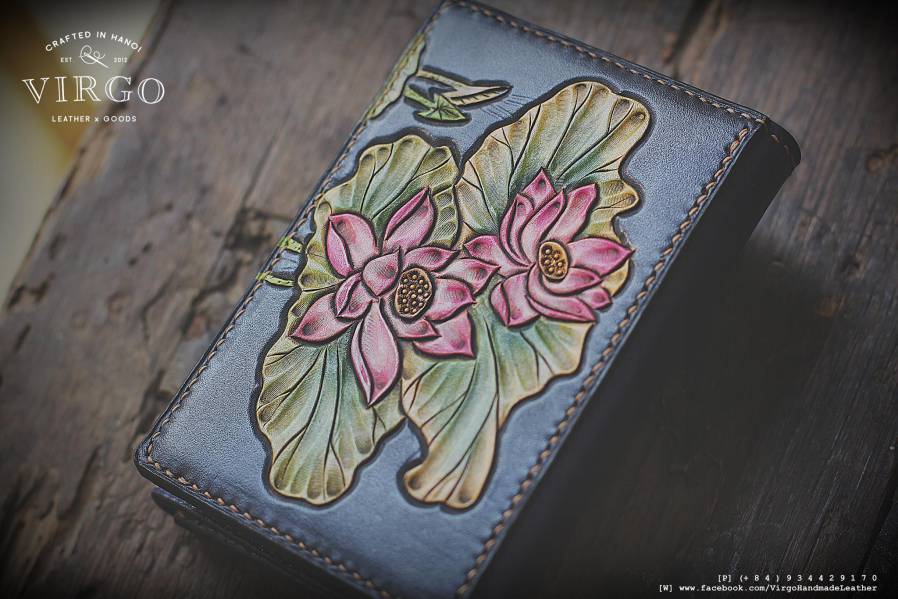 Lotus Coin Carving Wallet