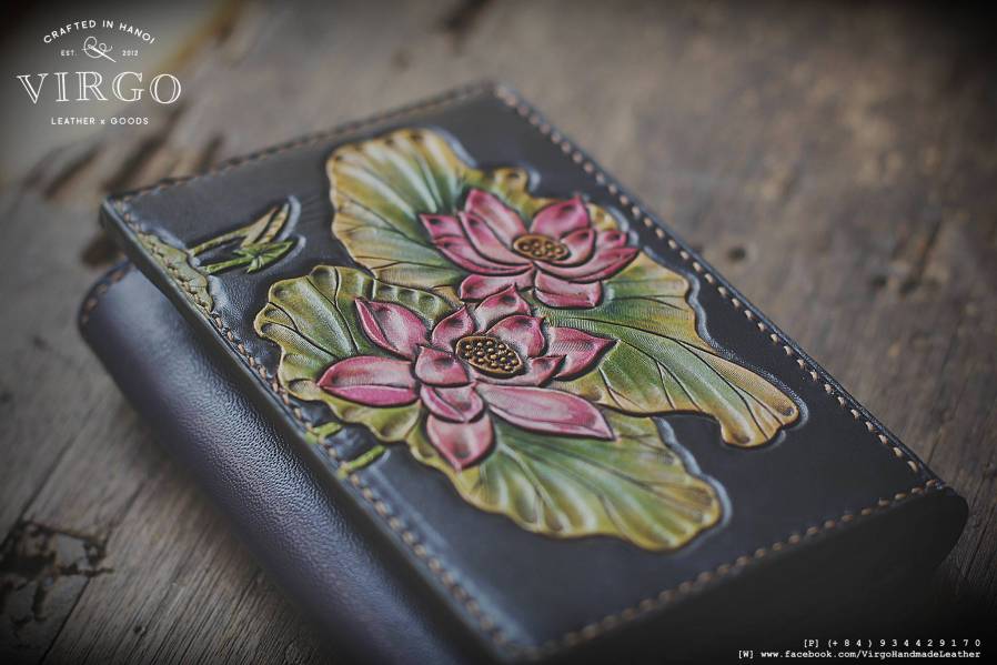 Lotus Coin Carving Wallet