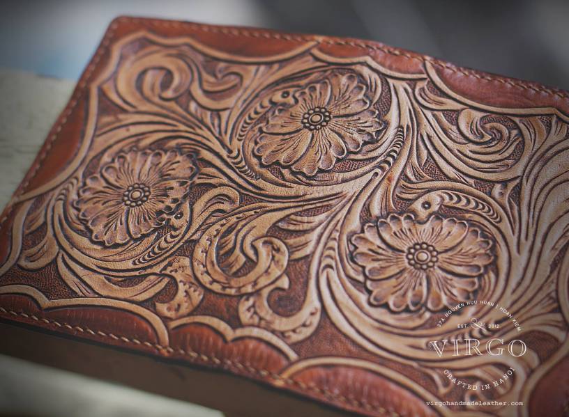 Sheridan Hand Carved Mini Wallet
