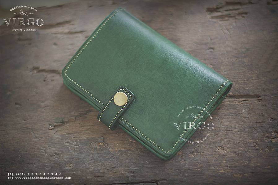 Lily Hand Carved Wallet