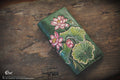 Pink Lotus Hand Carved Long Wallet 3