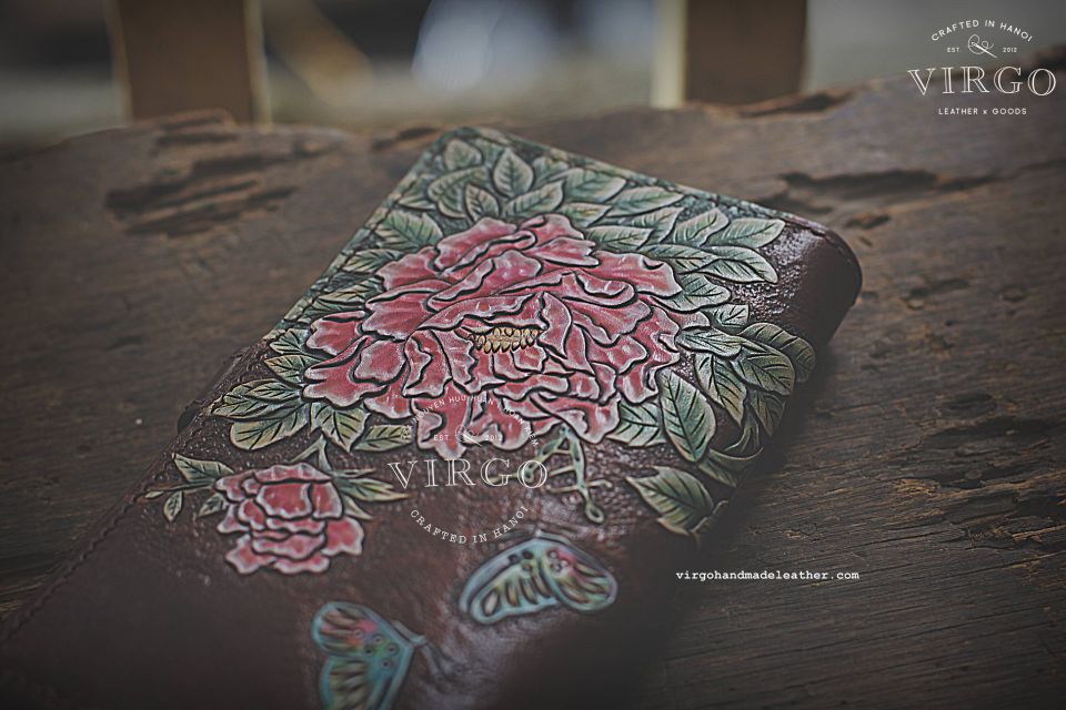 Camellia with Butterfly Long Wallet