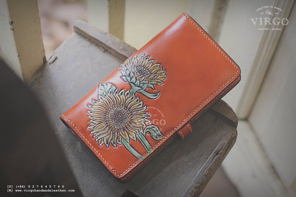 Double Sunflower Long Wallet